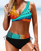 Sara | Glad og farverig bikini