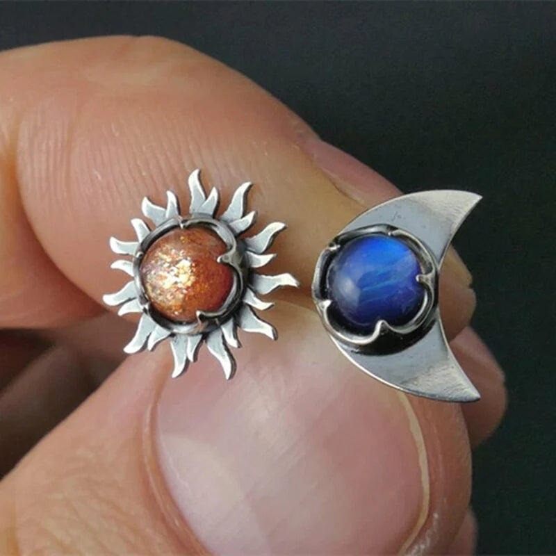 Earrings 'Sun & Moon'