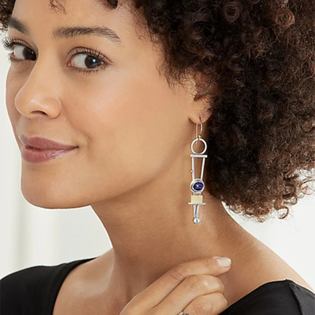 Antique geometric earrings