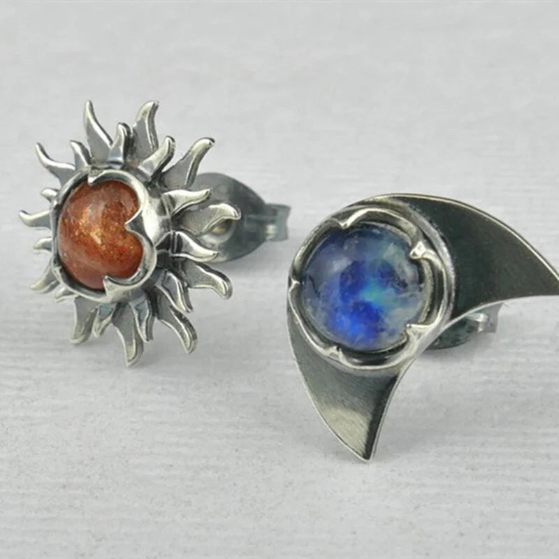 Earrings 'Sun & Moon'