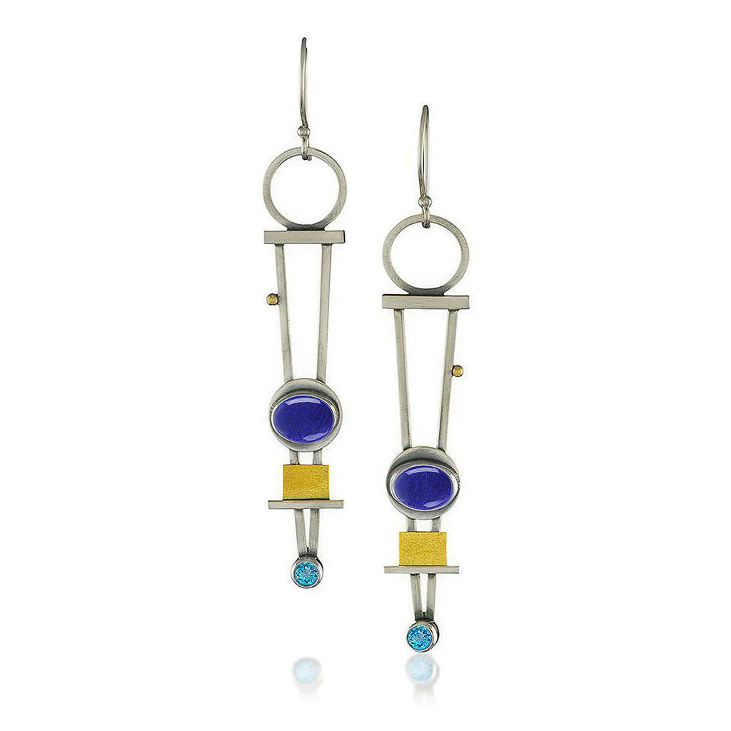 Antique geometric earrings