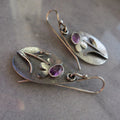 Retro 3D Flower Earrings