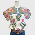Uriela - Broderet boho bluse