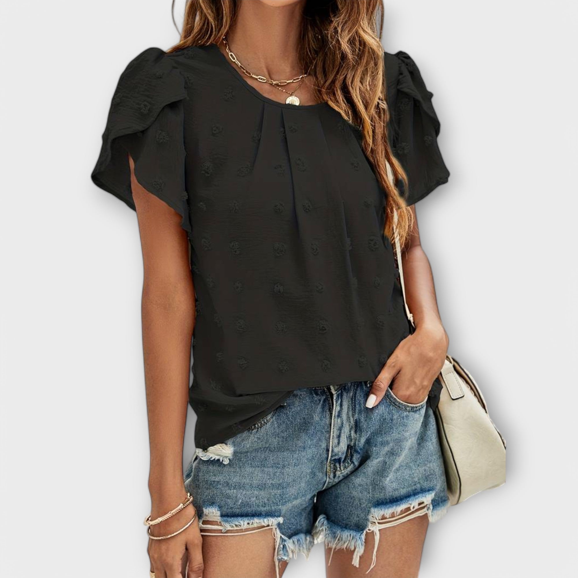 Charlotte - Perfekt prikket bluse