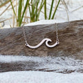 Silver Sea Waves Necklace