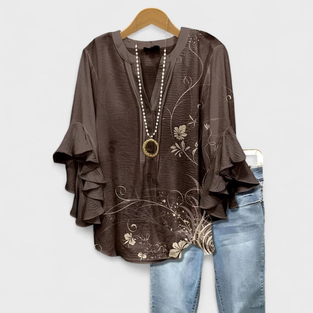 Elizabeth - Sommer casual bluse