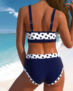 Natalia | Bikini med høj talje i patchwork