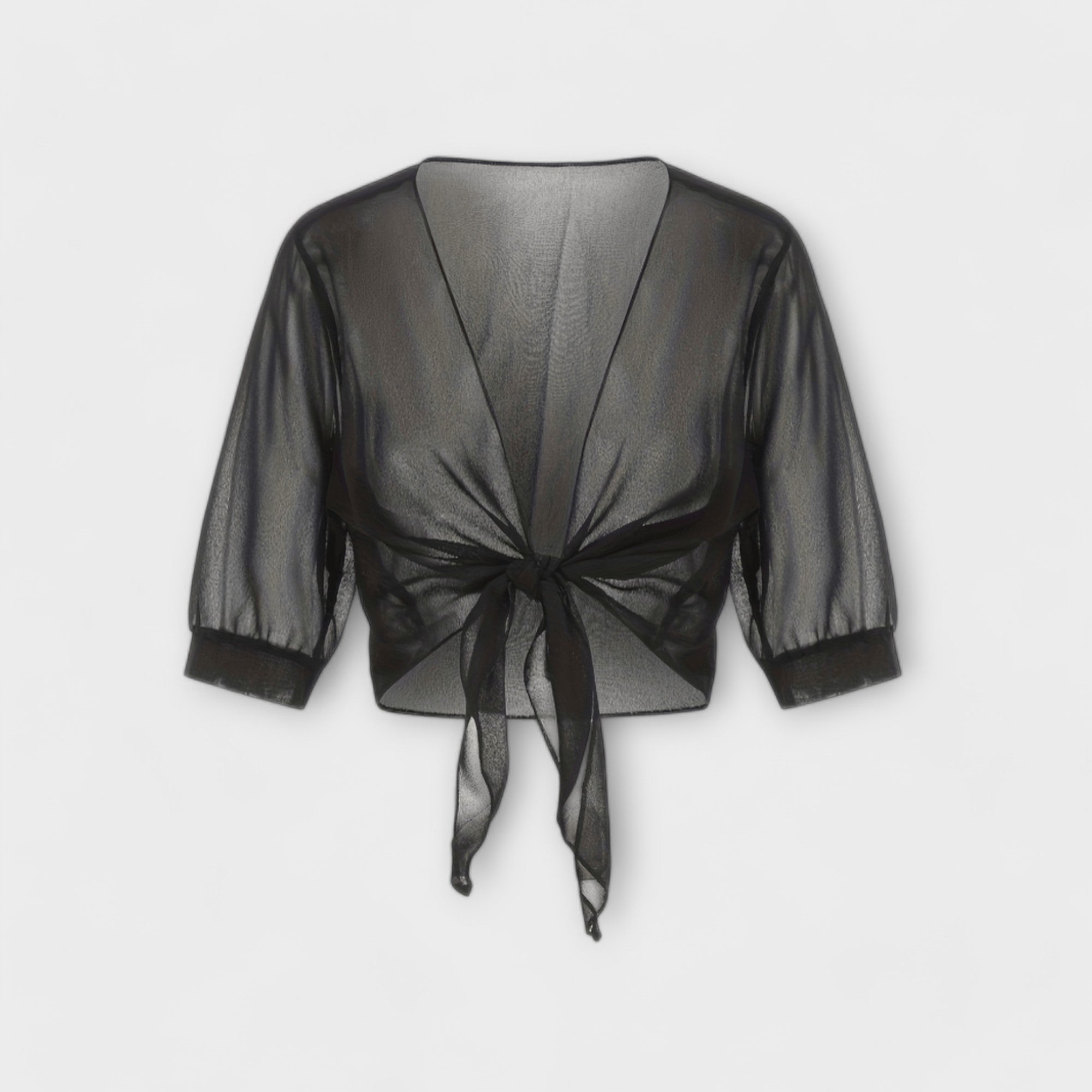 Olivia - Bluse med åben frontpanel