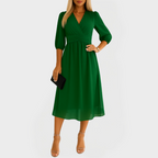 Luftig chiffon kjole til elegant look