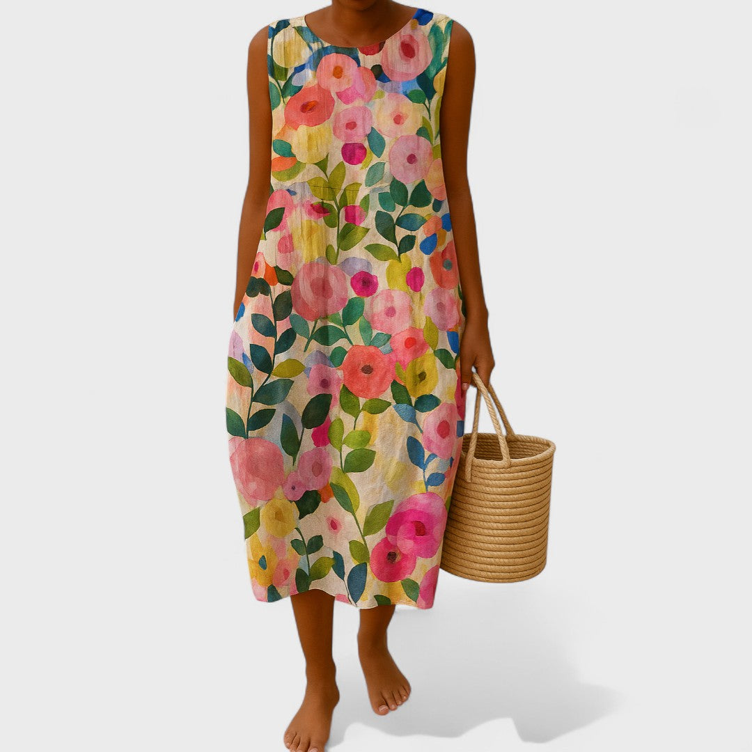 Alena - Elegant blomsterkjole
