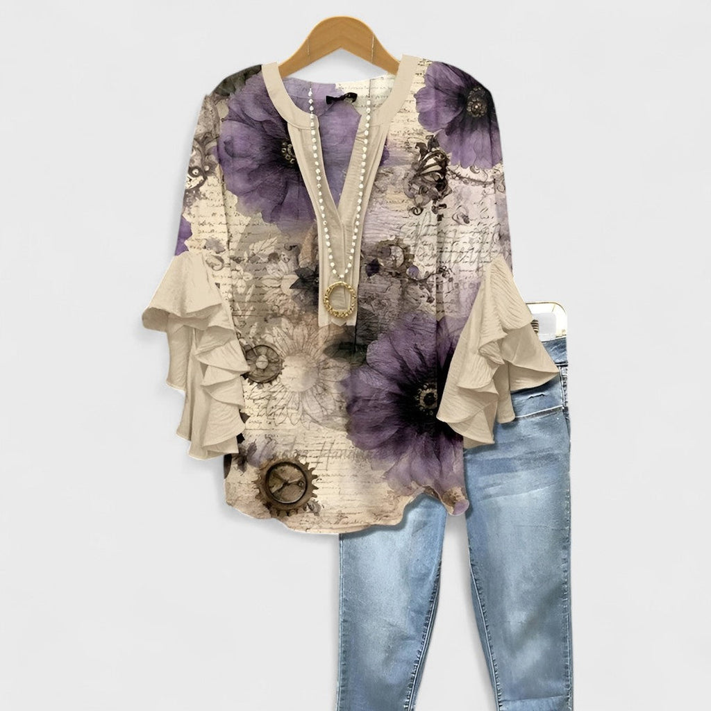 Elizabeth - Sommer casual bluse