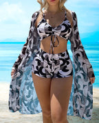 Gabriela | Tredelt bikinisæt med print