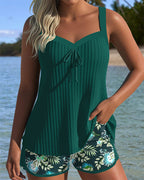Rocío | Stribet tankini med trusse