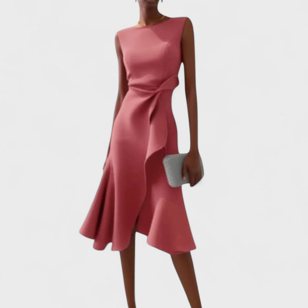 Andrea - Asymmetrisk kjole med elegante detaljer