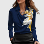 Adela – Elegant silkeeffekt bluse