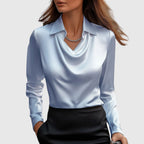 Adela – Elegant silkeeffekt bluse