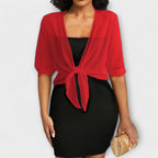 Olivia - Bluse med åben frontpanel