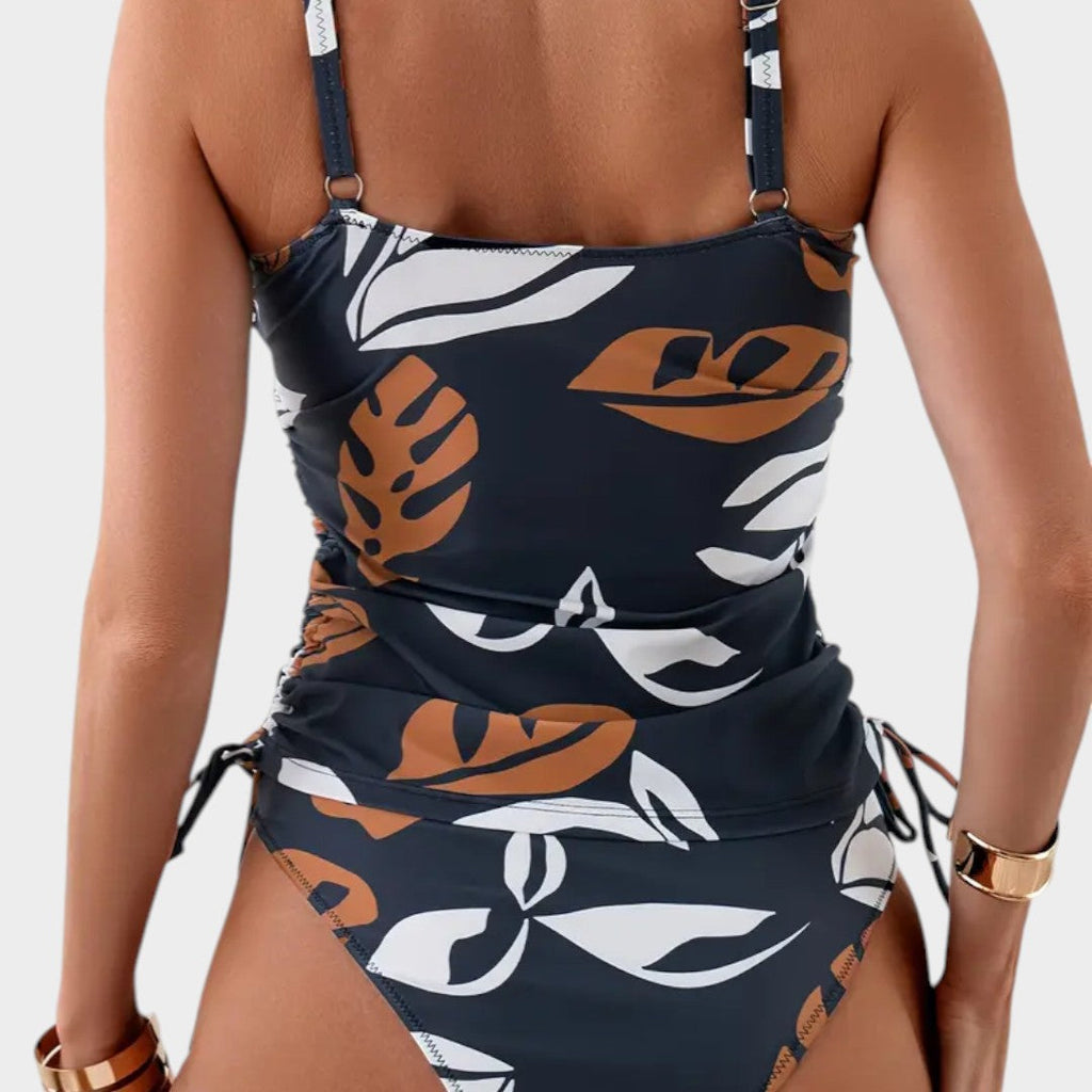 Carmen | Bikini med tropisk bladprint
