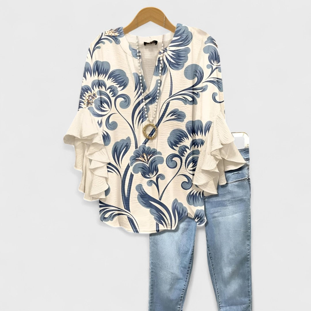 Elizabeth - Sommer casual bluse