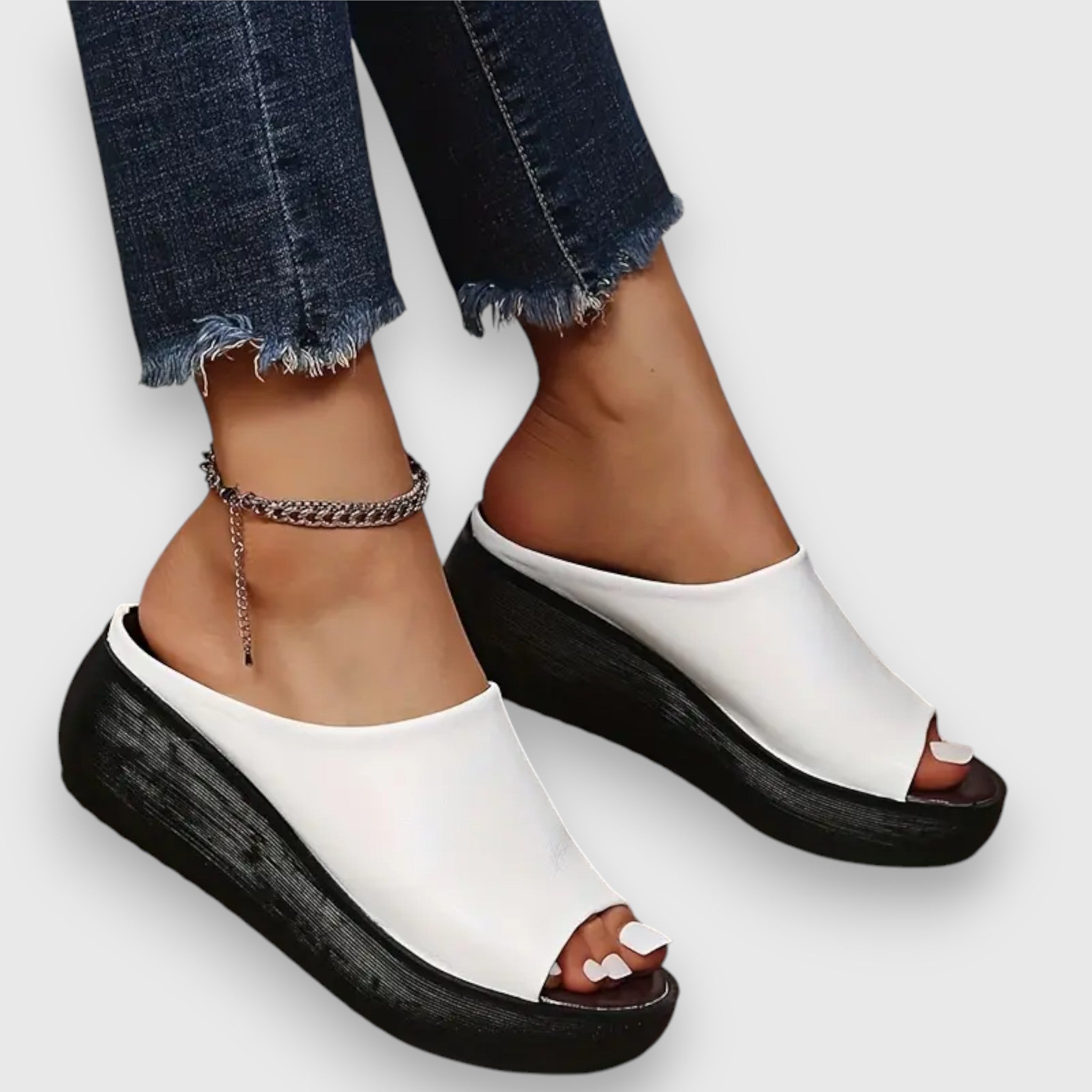 Améli - Blød kunstlæder sandal