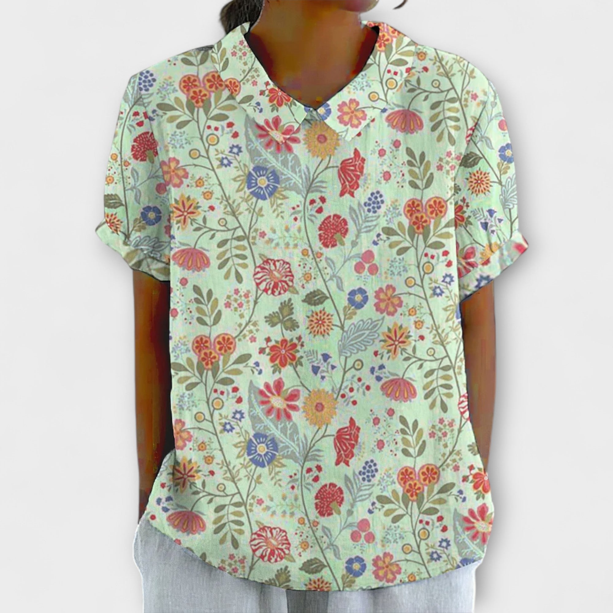 Chrissi - Farverig bluse
