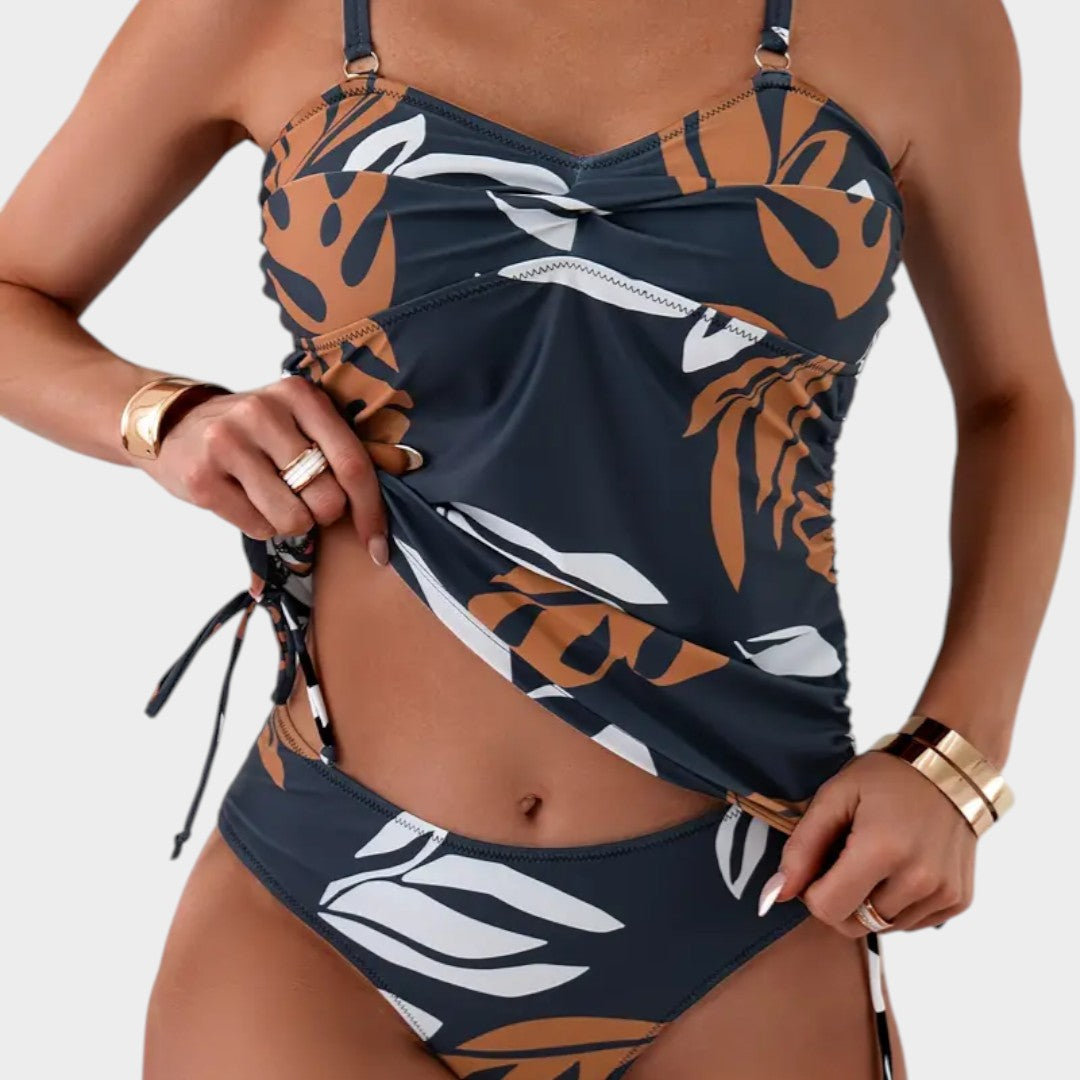 Carmen | Bikini med tropisk bladprint