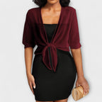Olivia - Bluse med åben frontpanel