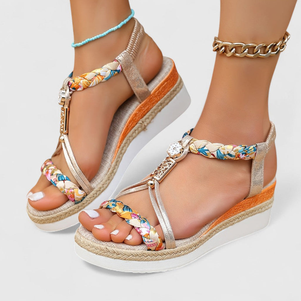 Lenka - Komfortabel højhælet sandal