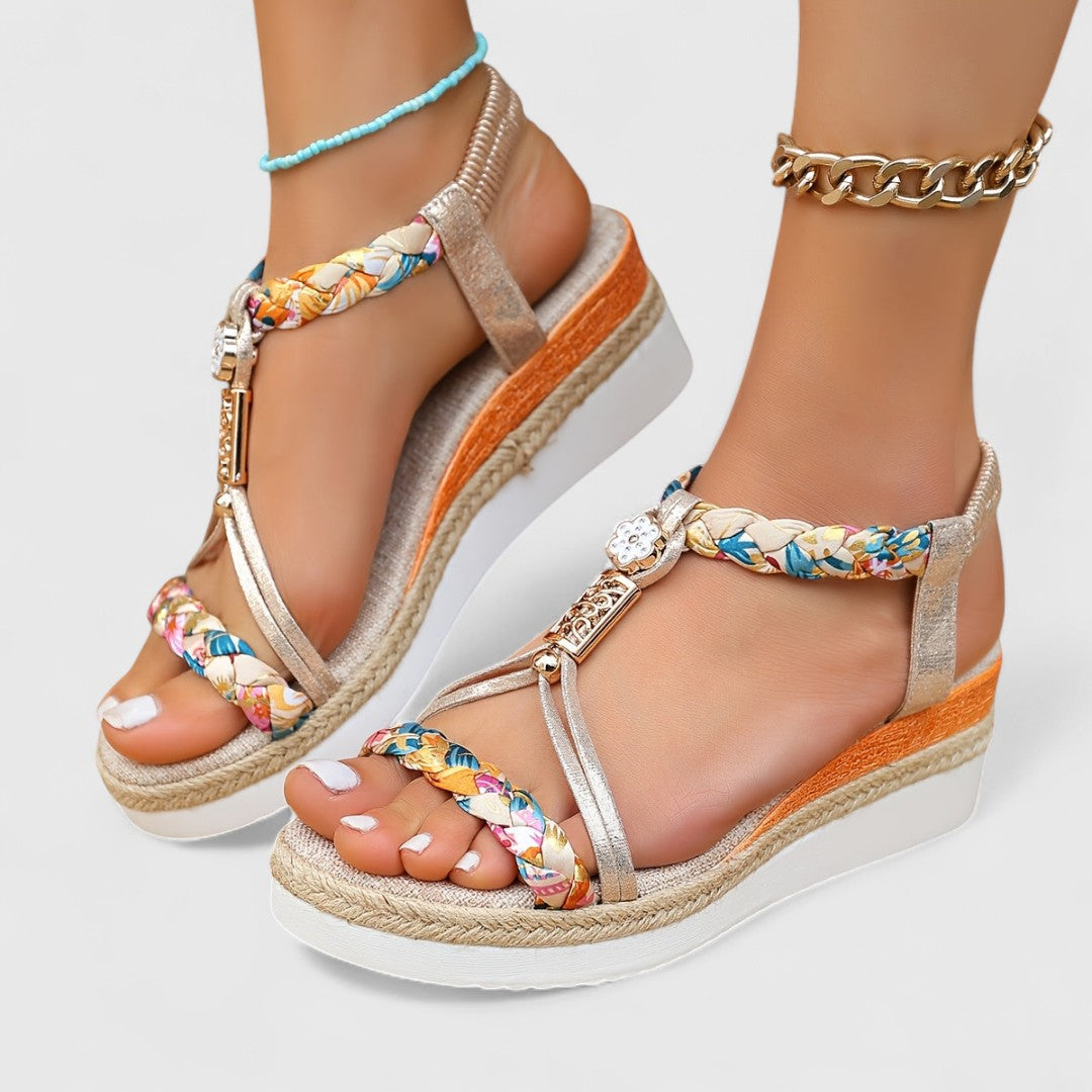 Lenka - Komfortabel højhælet sandal