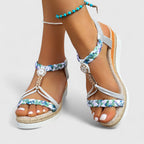 Lenka - Komfortabel højhælet sandal