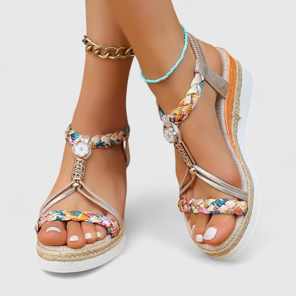 Lenka - Komfortabel højhælet sandal