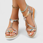 Lenka - Komfortabel højhælet sandal