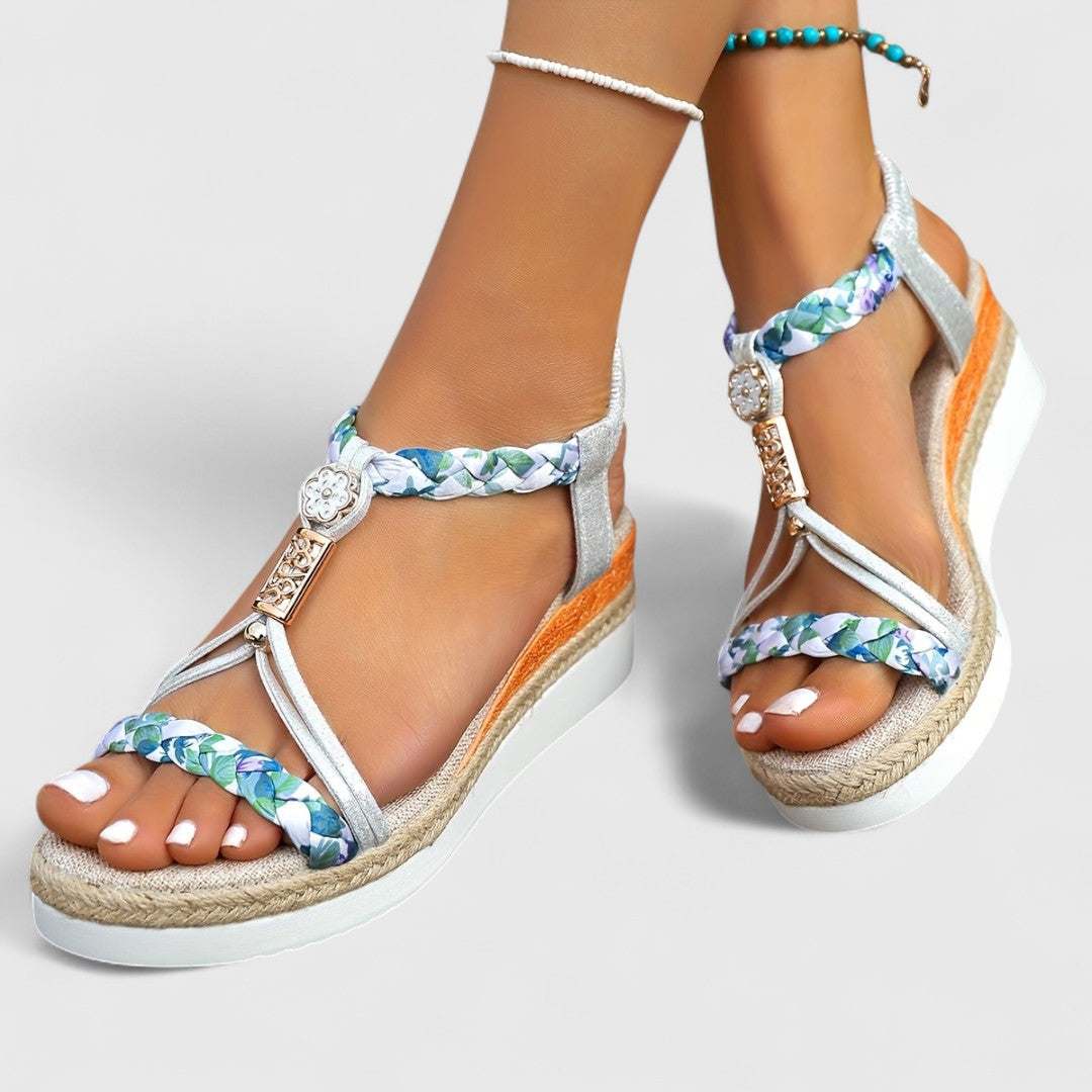 Lenka - Komfortabel højhælet sandal