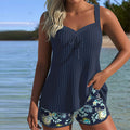 Rocío | Stribet tankini med trusse