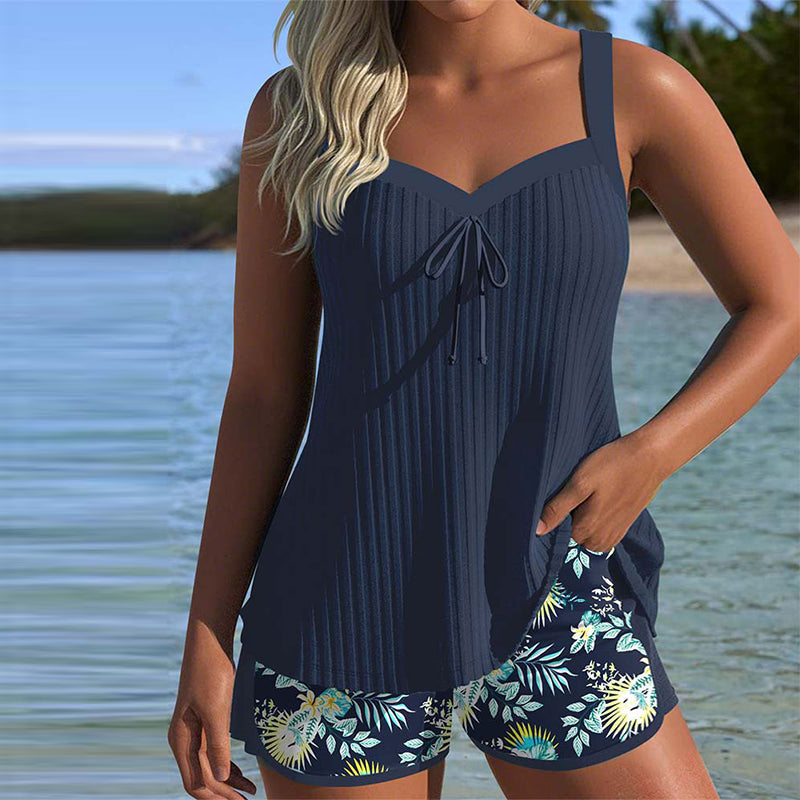 Rocío | Stribet tankini med trusse