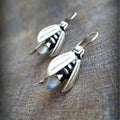 Boho Bee Earrings in Silver