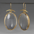 Vintage earrings made of crystal and gold