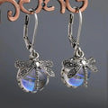 Vintage Libelle Earrings in Sterling Silver and Crystal