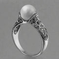Vintage Silver Bead Ring