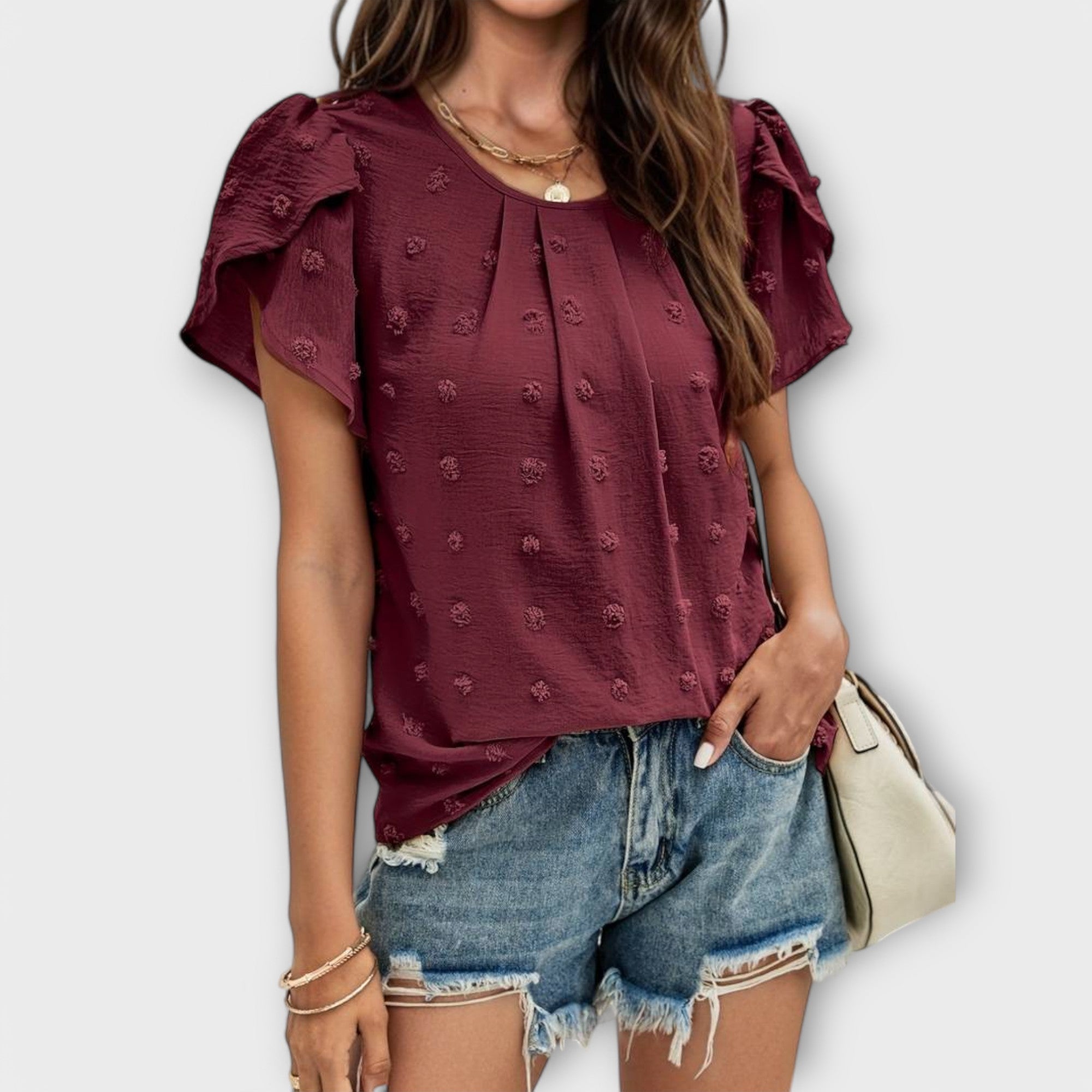 Charlotte - Perfekt prikket bluse