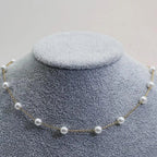 Gold Pearl Necklace