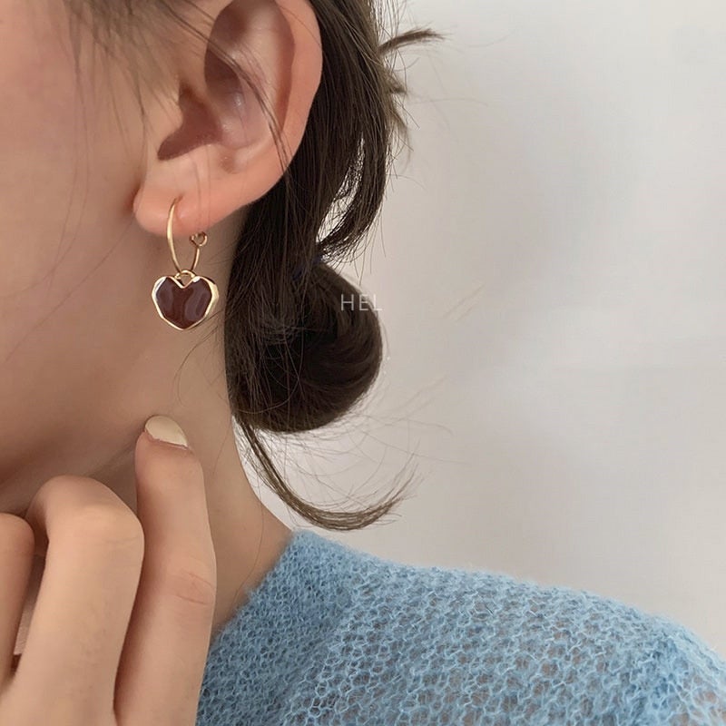 Earrings 'Red Heart'