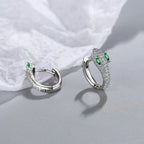 925 Sterling Silver Snake Earrings