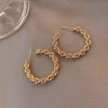 Gold and Diamond Earrings