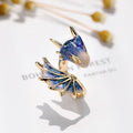 Adjustable dragon ring made of silver and hand-painted enamel