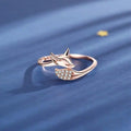 Rose Silver Fox Ring