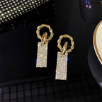 Zirconia earrings made of sterling silver