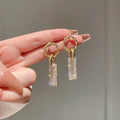 Zirconia earrings made of sterling silver