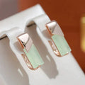 Elegant Green Earrings