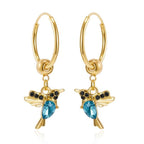 Hummingbird Earrings with Zirconia
